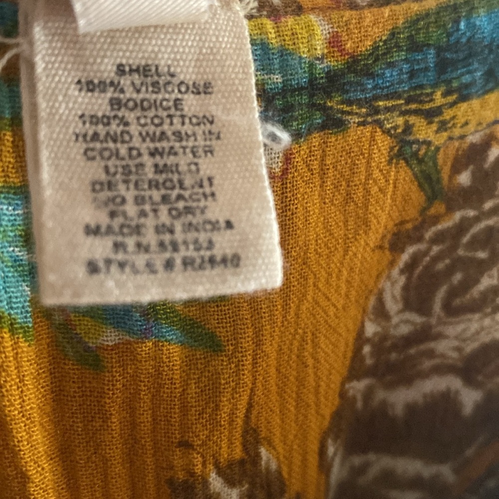 Raga X Anthropologie Women's Parkland Maxi Dress Embroiderd size S - Picture 9 of 11